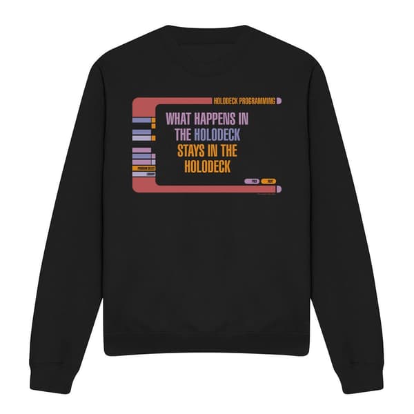 Star Trek Unisex Vuxen Holodeck Secrets Sweatshirt L Svart Black L
