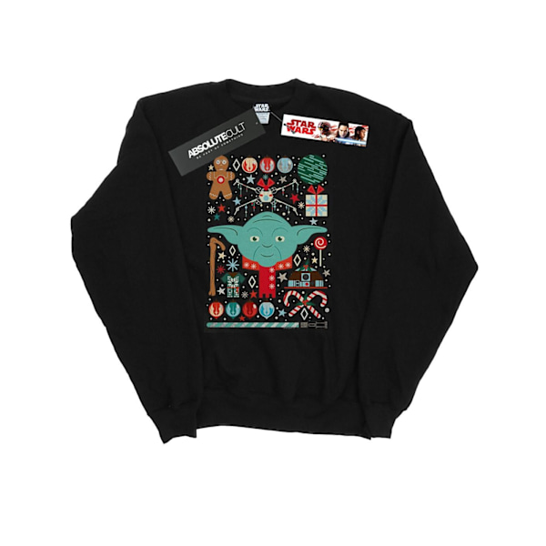 Star Wars Yoda Jultröja för Herr 4XL Svart Black 4XL