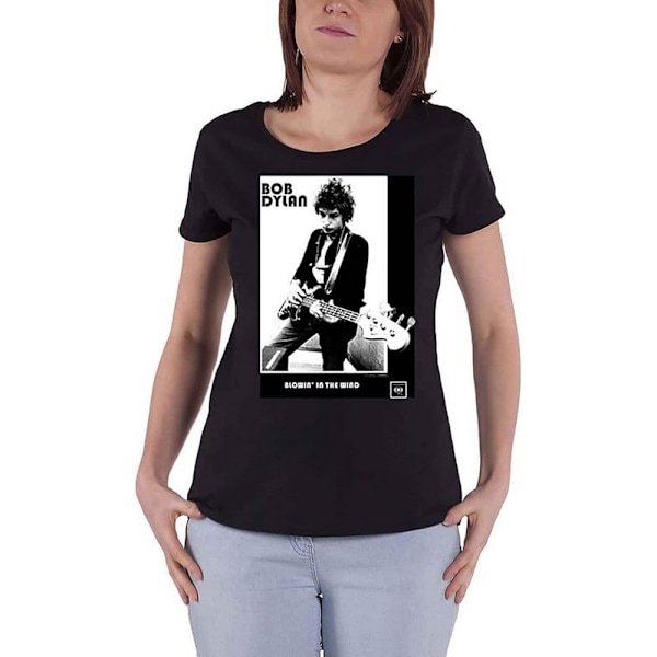 Bob Dylan Dam/Dam Blowing In The Wind Bomull T-shirt XL B Black XL