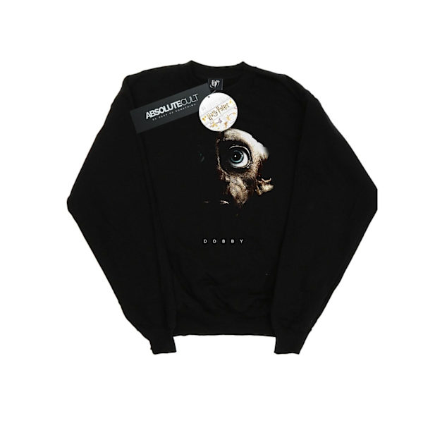 Harry Potter Pojkar Dobby Porträtt Sweatshirt 7-8 År Svart Black 7-8 Years