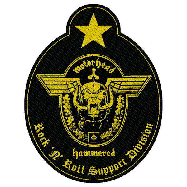 Motorhead Support Division Vävda Patch En Storlek Svart/Gul Black/Yellow One Size