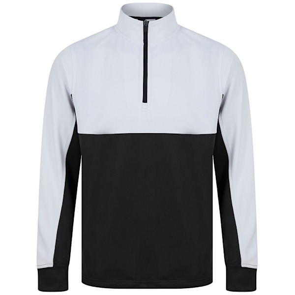 Finden & Hales Herr Quarter Zip Track Top XXL Svart/Vit Black/White XXL