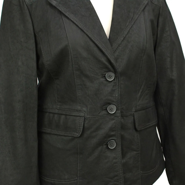 Eastern Counties Läder Dam/Dam Läder Kort Blazer 18 Black 18 UK
