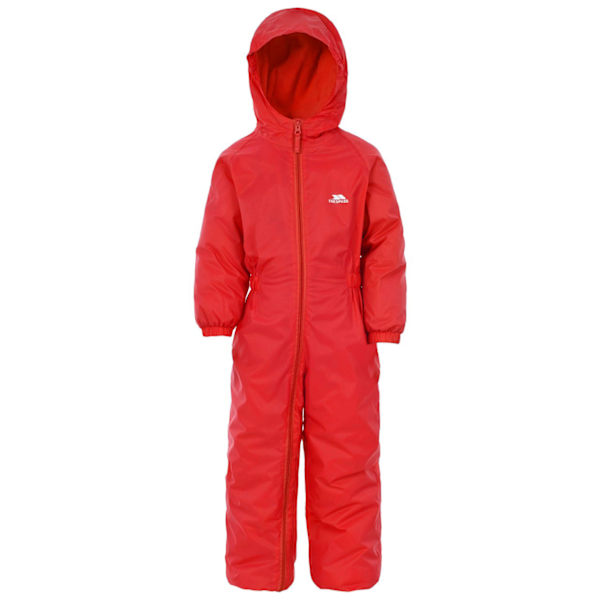 Trespass Kids Unisex Dripdrop Vadderad Vattentät Regnställ 2/3 Y Signal Red 2/3 Years