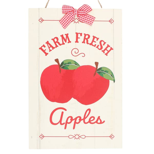 Something Different Farm Fresh Apple Hängande Skylt One Size Röd/ Red/White One Size