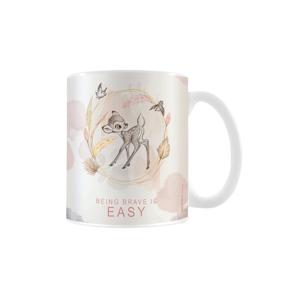 Bambi Being Brave Is Easy Mug One Size Vit White One Size