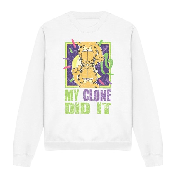 Garfield Unisex Vuxen My Clone Did It Sweatshirt L Vit White L