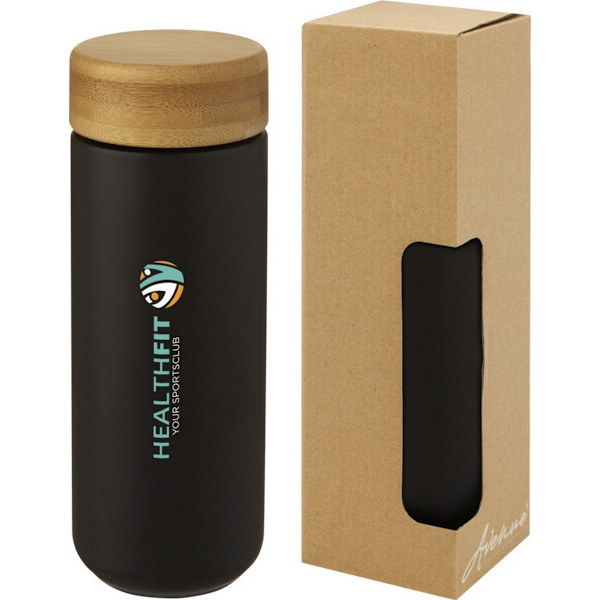Avenue Lumi Bambu Mugg En Storlek Solid Svart Solid Black One Size
