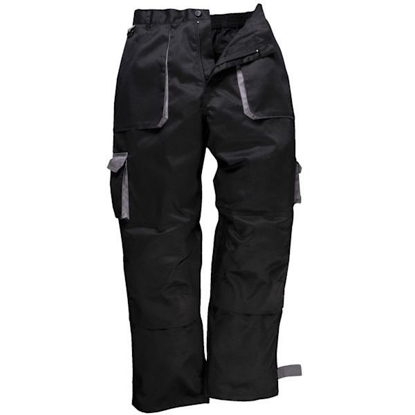 Portwest Herr Kontrast Arbetskläder Byxor (TX11) / Byxor L Svart Black L