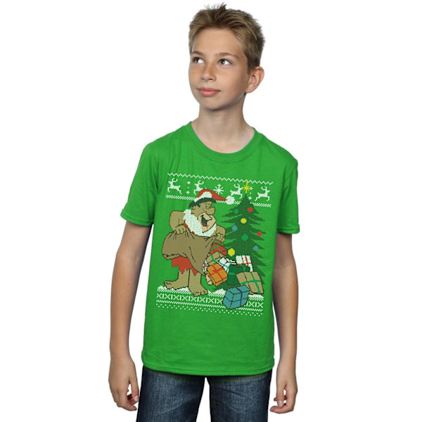 The Flintstones Boys Jul Fair Isle T-shirt 5-6 år Iris Irish Green 5-6 Years