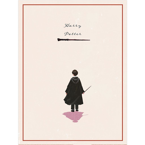 Harry Potter Looking Forward Harry Alone Print 40cm x 30cm Beige Beige/Black 40cm x 30cm