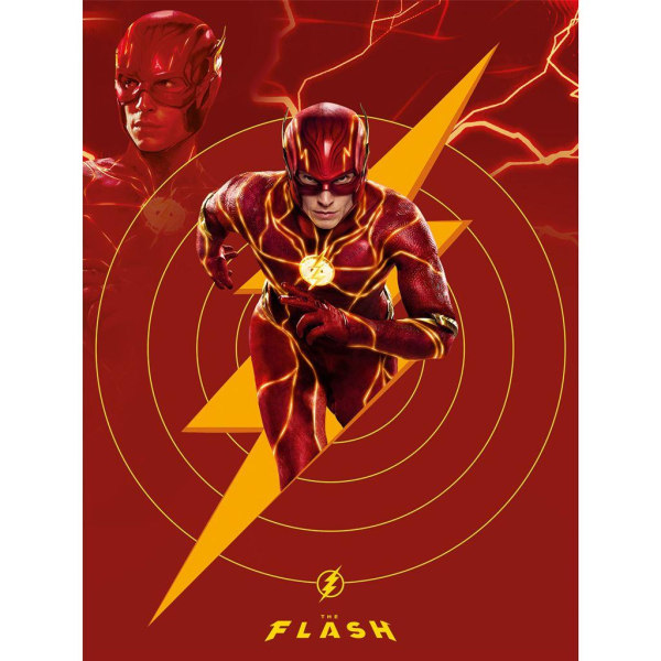The Flash Energy Canvas Print 80cm x 60cm Röd/Gul Red/Yellow 80cm x 60cm