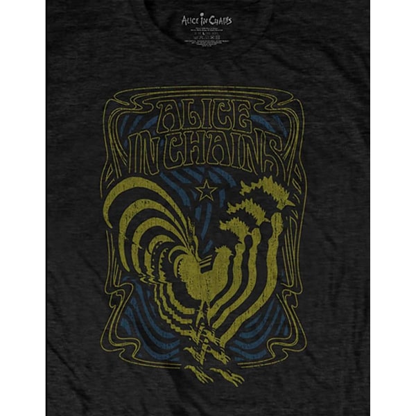 Alice In Chains Unisex Vuxen Rooster T-Shirt XL Svart Black XL