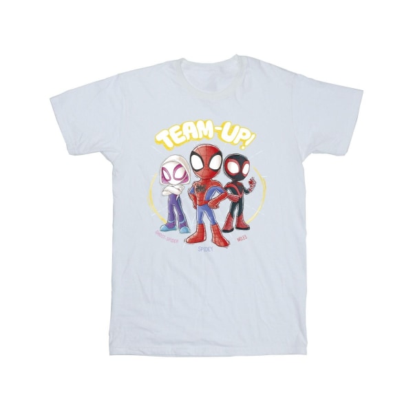 Marvel Spidey And His Amazing Friends Sketch T-Shirt S Whi White S