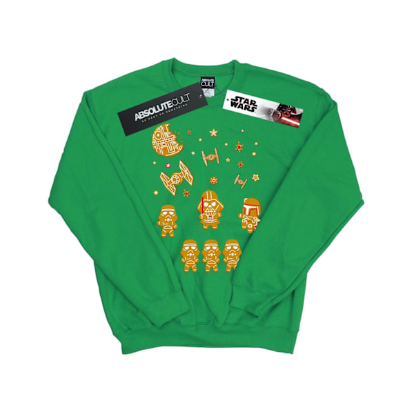 Star Wars Mens Gingerbread Empire Sweatshirt XL Irländsk Grön Irish Green XL