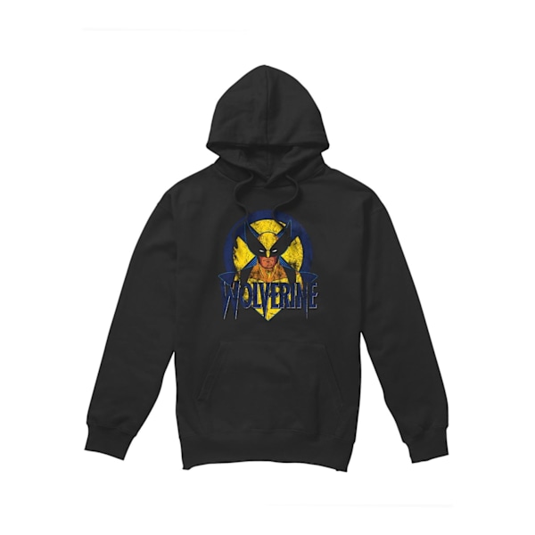 Marvel Herr X-Men Wolverine Retro Hoodie L Svart Black L