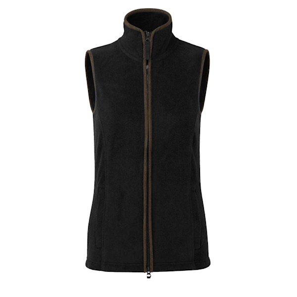 Premier Dam/Kvinnors Artisan Fleece Gilet XS Svart/Brun Black/Brown XS