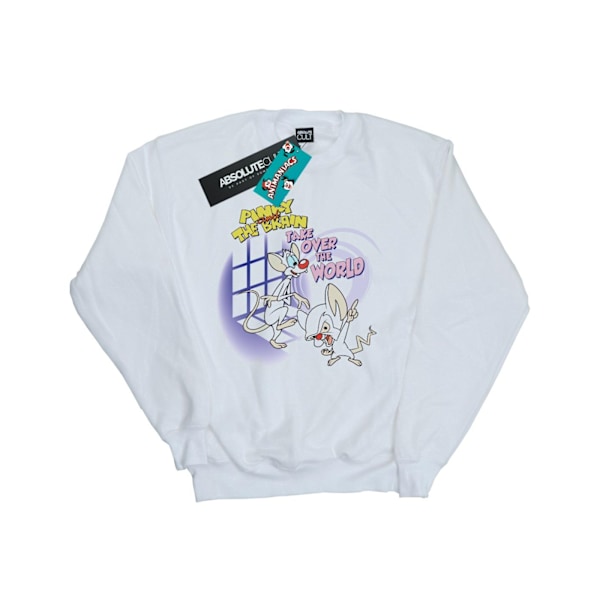 Animaniacs Herr Pinky och The Brain Take Over The World Sweatshirt White 4XL