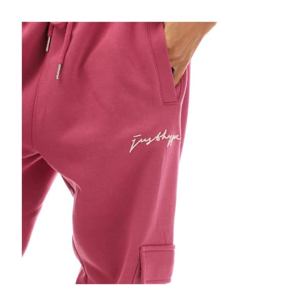 Hype Herr Solid Cargo Joggingbyxor XS Rosa Pink XS