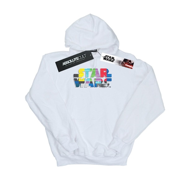 Star Wars Herr Test Card Logo Hoodie 3XL Vit White 3XL