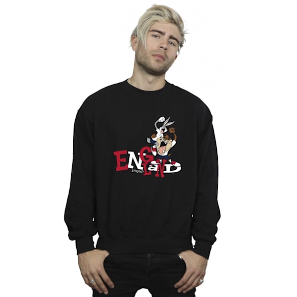 Looney Tunes Herr Bugs & Taz England Sweatshirt S Svart Black S