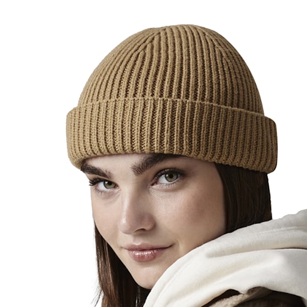 Beechfield Unisex Vuxen Harbour Fisherman Beanie One Size Biscu Biscuit Beige One Size