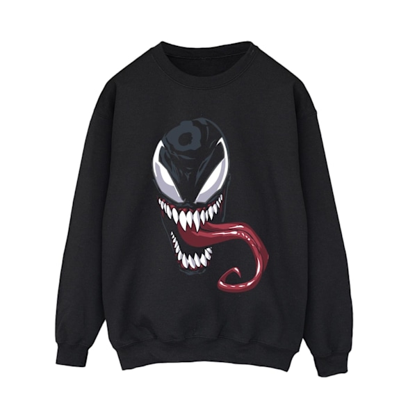Marvel Dam/Kvinnor Venom Ansikte Sweatshirt S Svart Black S