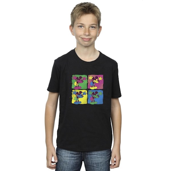 Disney Boys Mickey Mouse Pop Art T-shirt 9-11 år Svart Black 9-11 Years