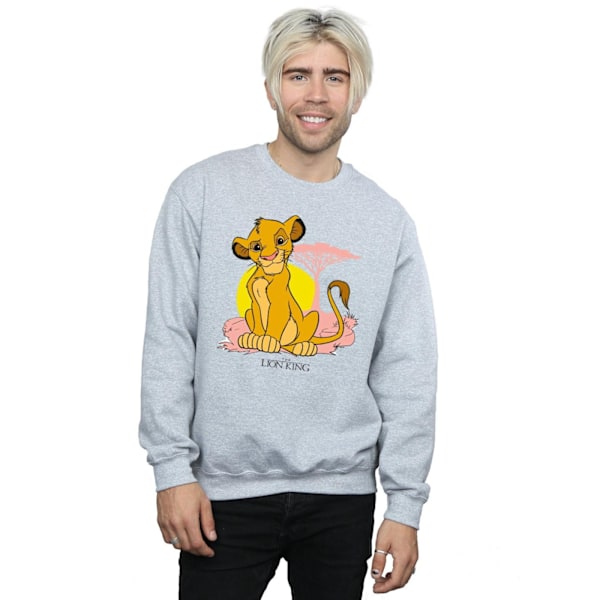 Disney Herr The Lion King Simba Pastell Sweatshirt M Sports Grey Sports Grey M