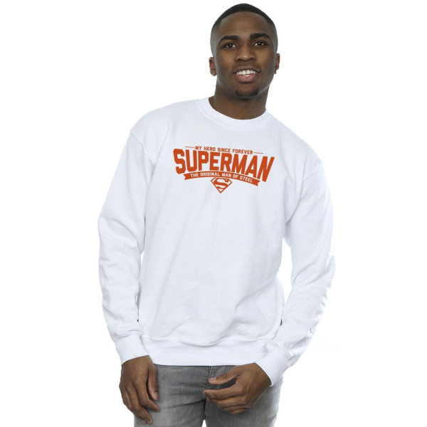 DC Comics Herr Superman Hero Dad Sweatshirt XL Vit White XL