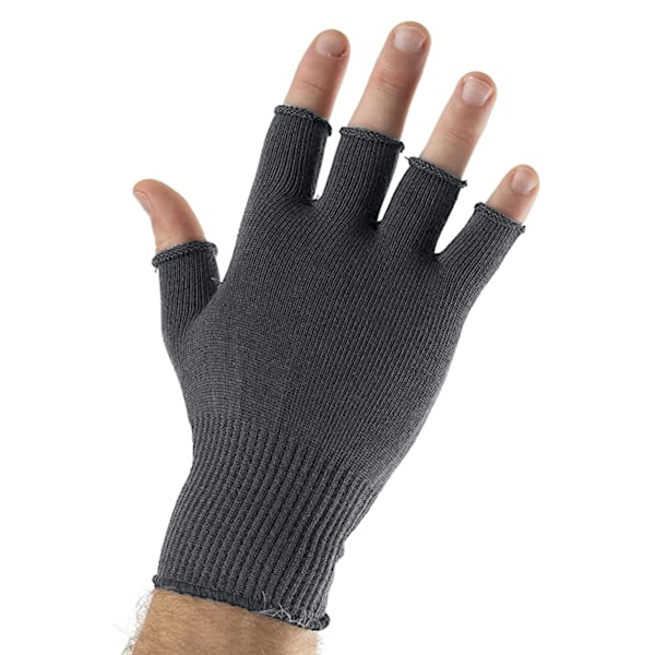 Beechfield Unisex Enkla Bas Fingerlösa Vinterhandskar S/M Char Charcoal S/M