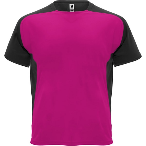 Roly Barn/Barn Bugatti Kortärmad Sport T-Shirt 12 År Fuchsia/Solid Black 12 Years