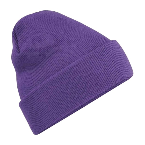Beechfield Unisex Original Cuffed Beanie Vintermössa En Storlek Pu Purple One Size