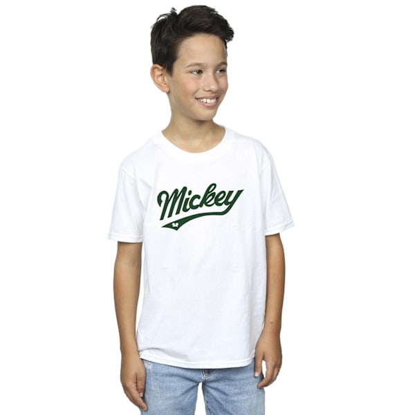 Disney Boys Mickey Mouse Bold T-Shirt 9-11 år Vit White 9-11 Years