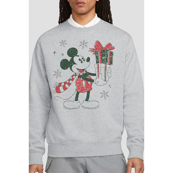 Disney Unisex Vuxen Musse Pigg Julpresent Tröja X Sport Heather XL