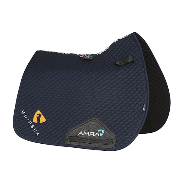 ARMA Aubrion Logo Häst GP Sadelpad 15in - 16.5in Marinblå Navy 15in - 16.5in