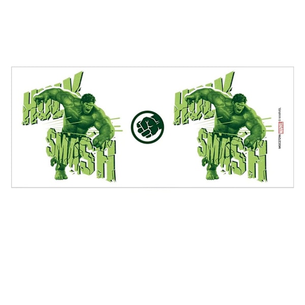 Hulk Smash Inner Two Tone Mug One Size Vit/Lime Grön White/Lime Green One Size