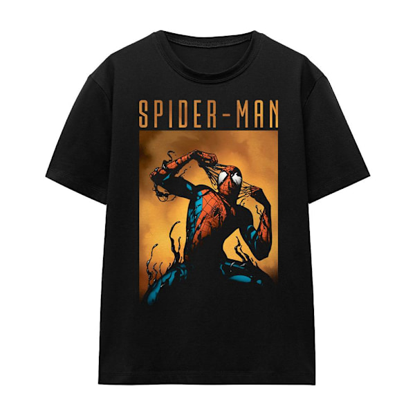 Spider-Man Unisex Vuxen Creeping Venom T-Shirt S Svart Black S