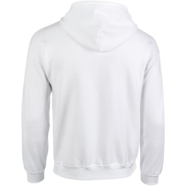 Gildan Heavy Blend Unisex Vuxen Full Zip Sweatshirt Top White 2XL