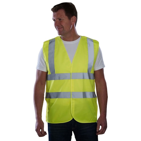 Grafters Unisex Hi-Visibility Säkerhetsväst 4XL Gul Yellow 4XL