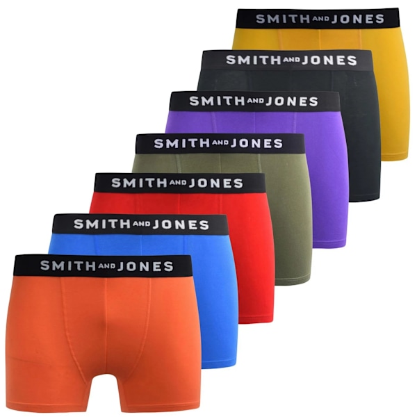 Smith & Jones Herr Tevin Boxershorts (7-pack) XL Flerfärgad Multicoloured XL