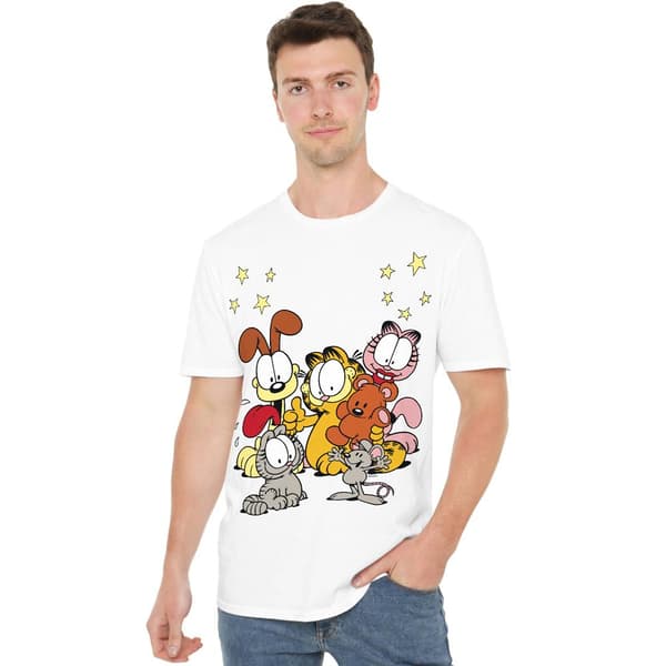 Garfield Herr Vänner Är Bäst T-Shirt M Vit White M