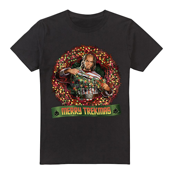 Star Trek Herr Merry Trekmas Jul T-shirt 3XL Svart Black 3XL