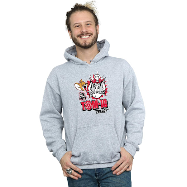 Tom And Jerry Tomic Energy Hoodie M Sports Grey för män Sports Grey M