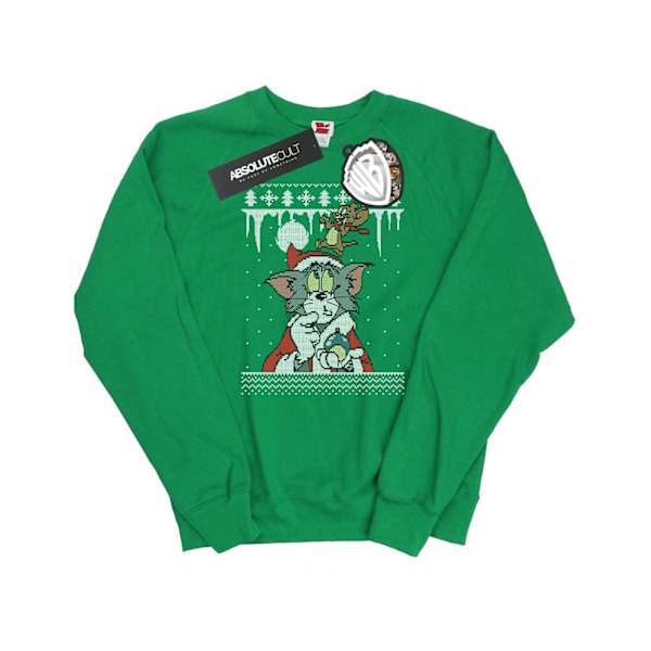 Tom And Jerry Dam/Damer Jul Fair Isle Sweatshirt XL I Irish Green XL