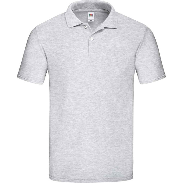 Fruit of the Loom Original Pique Heather Polo Shirt L Heat Heather Grey L