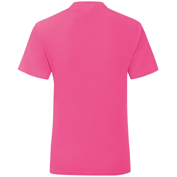 Fruit Of The Loom Girls Iconic T-Shirt 9-11 år Fuchsia Rosa Fuchsia Pink 9-11 Years