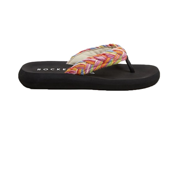 Rocket Dog Dam/Kvinnor Sunset Cord Flätade Flip Flops 7 UK Ra Rainbow/Black 7 UK