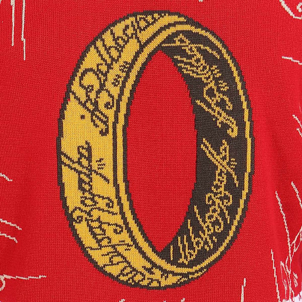 Lord Of The Rings Unisex Vuxen Ring Stickad Sweatshirt XXL Flerfärgad Multicoloured XXL