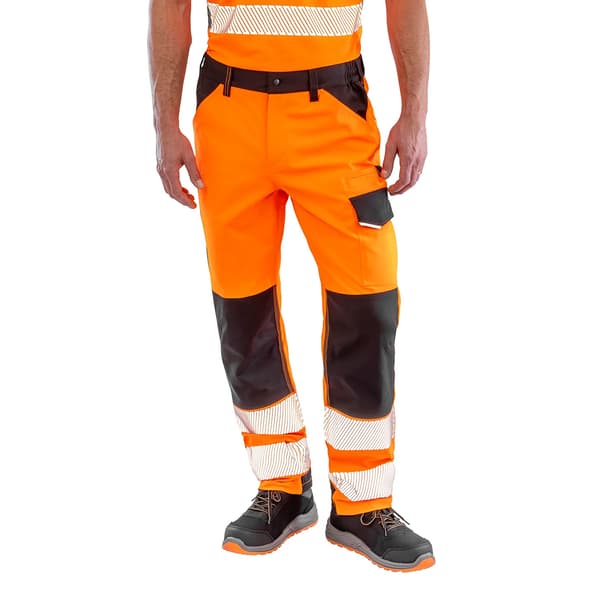 Result Safe-Guard Herr Dynamic Stretch Arbetsbyxor 3XL Fluore Fluorescent Orange 3XL